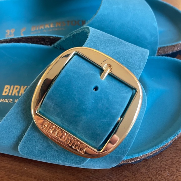 Madrid big buckle birkenstock sandals in biscay bay - Picture 5 of 10